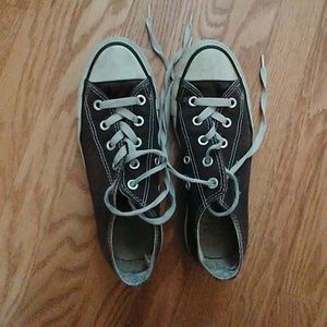 Well Worn Black and White Converse